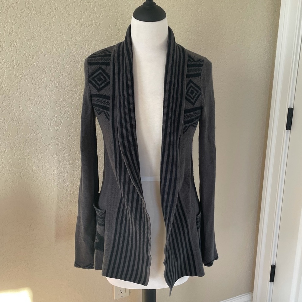 Billabong Black & Grey Open Cardigan